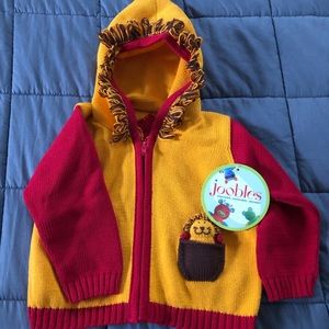 Joobles Lion Sweater NWT